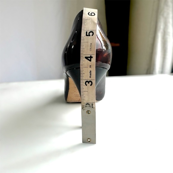 GIUSEPPE ZANOTTI BROWN PATENT LEATHER HEELS PUMPS HEELS MADE IN ITALY SIZE  40 - Picture 14 of 15